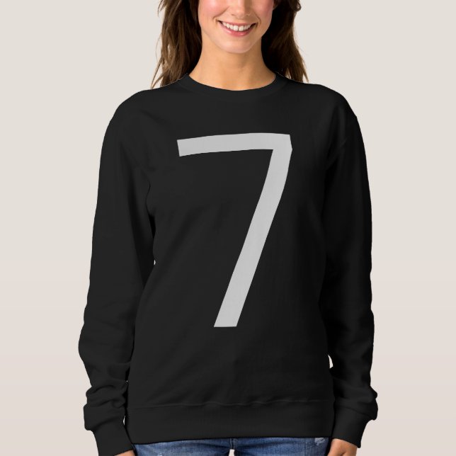 Camiseta B Day Number 7 Monogram Poppins Font Initial Alpha (Frente)