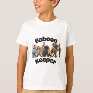 Camiseta B é para Baboon Keeper