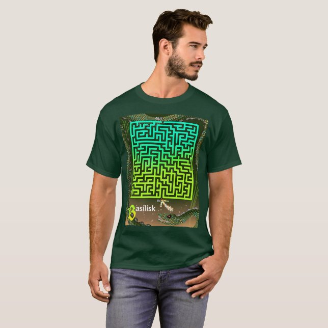 Camiseta B é para Basilisk Maze (Frente Completa)