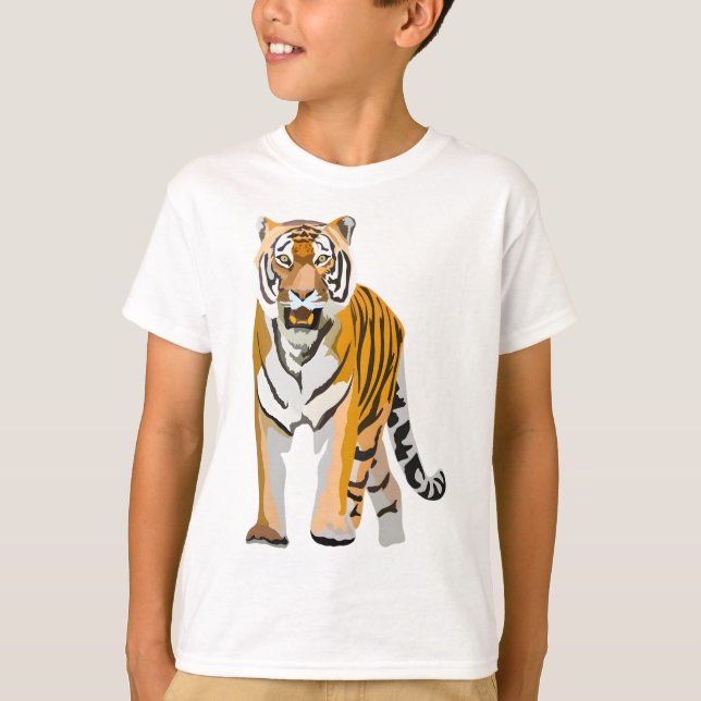Camiseta B é para Bengal Tiger (Frente)