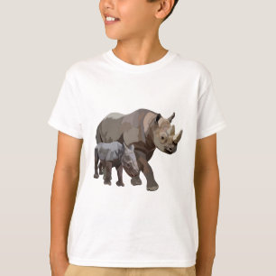 Camiseta B é para Black Rhino