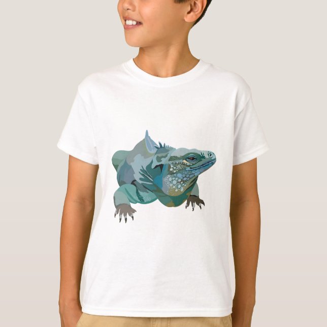 Camiseta B é para Blue Iguana (Frente)