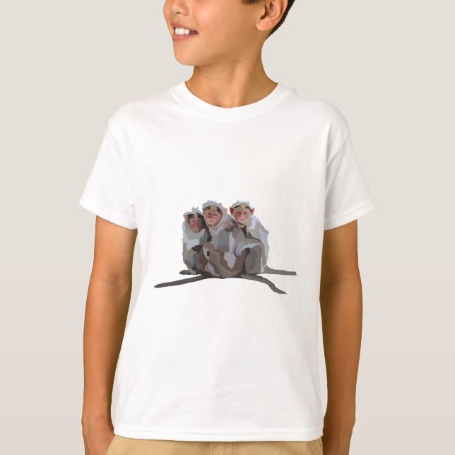 Camiseta B é para Bonnet Macaque. (Frente)