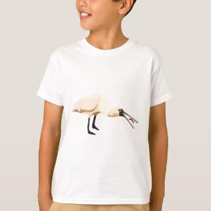 Camiseta B é para borda de rosto preto