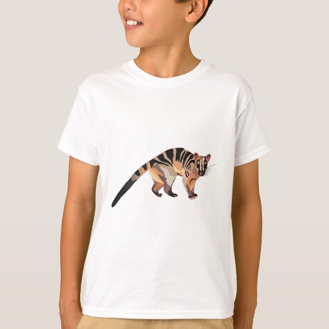 Camiseta B é para o Banded Palm Civet (Frente)