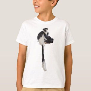 Camiseta B é para o Colobo Negro e Branco