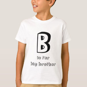 Camiseta "B é para o irmão mais velho" coloração de tip