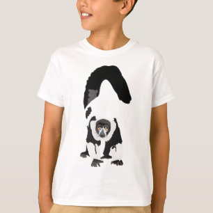 Camiseta B é para o Lemur de Pata Negra e Branca