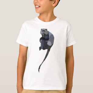 Camiseta B é para o macaco azul