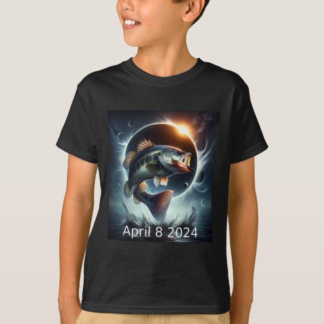 Camiseta B Fish Solar Eclipse abril 8 2024 (Frente)