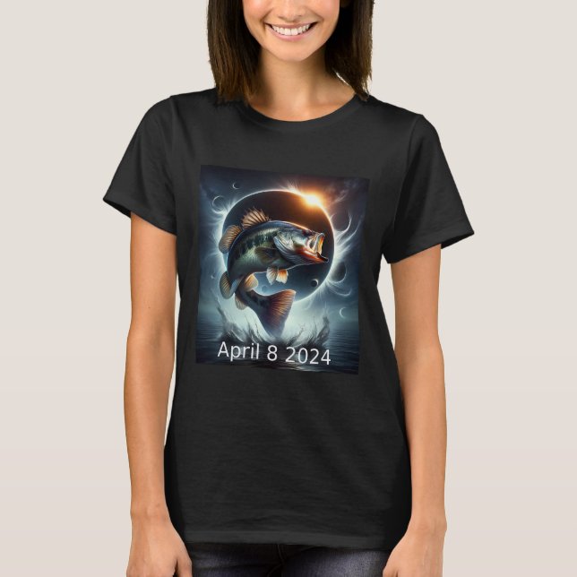 Camiseta B Fish Solar Eclipse abril 8 2024 (Frente)