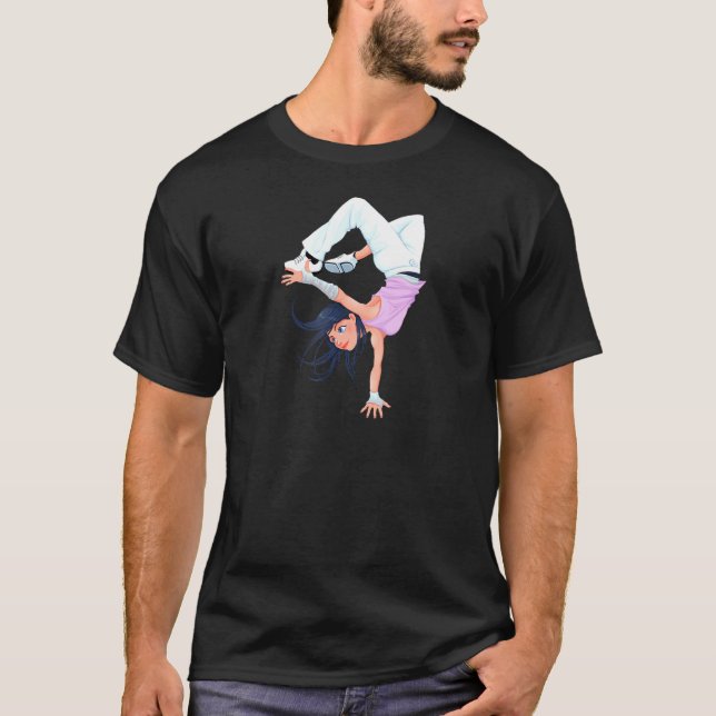 Camiseta B-Girl de Breakdancing 1 (Frente)