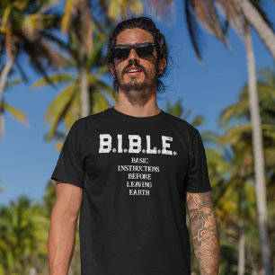 Camiseta B.I.B.L.E.: Instruções Básicas sobre Camisa-T Masc