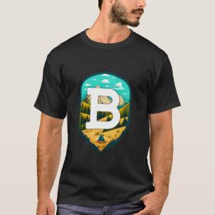 Camiseta B Letra Grande Campanha Montanha Campanha Largura