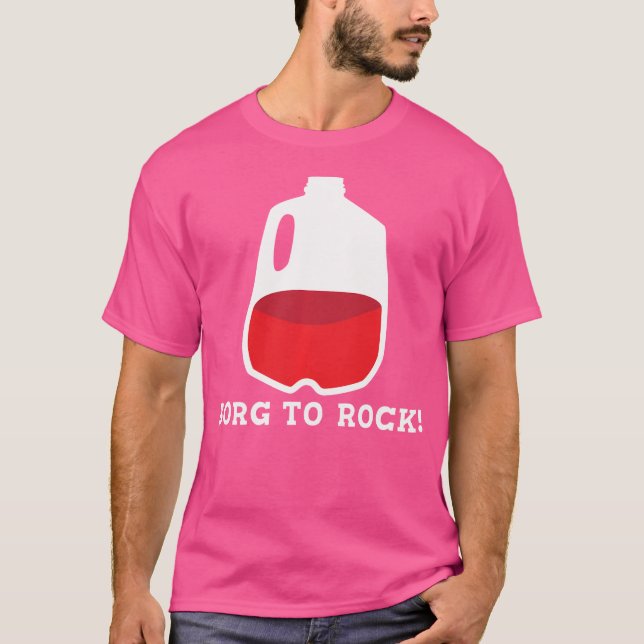 Camiseta B O R G Para Beber Rock (Frente)
