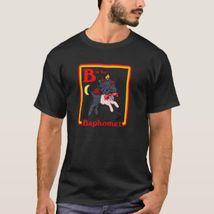 Camiseta B para Baphomet Satanista Diabo Fofo Retro Vintage