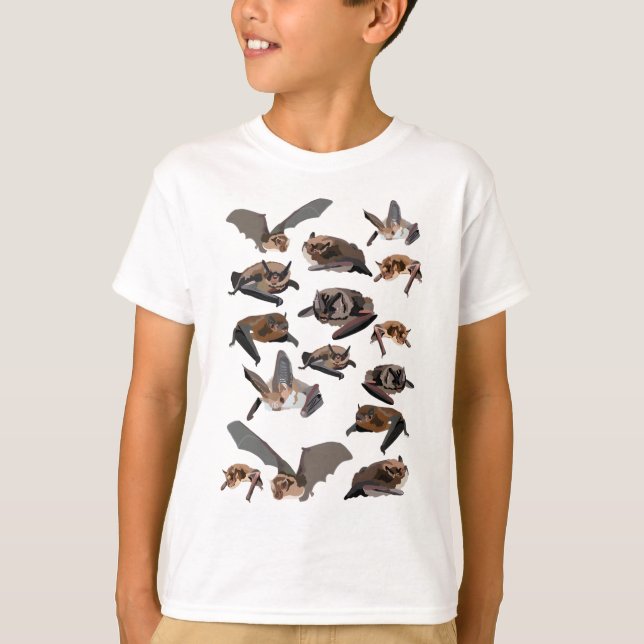 Camiseta B para Bats Britânicos (Frente)