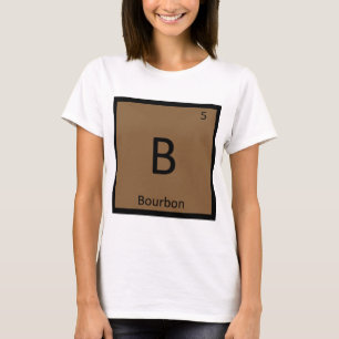 Camiseta B - Química do Álcool Bourbon Mesa periódica
