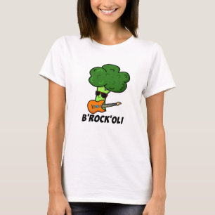 Camiseta B-Rock-Oli Funny Rocker Broccoli Pun