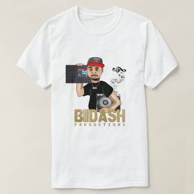 Camiseta B Teto do logotipo DASH (Frente do Design)