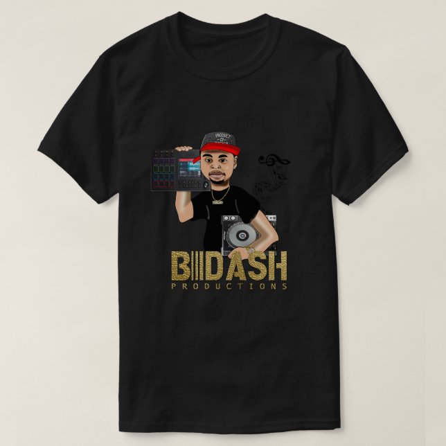 Camiseta B Teto do logotipo DASH (Frente do Design)