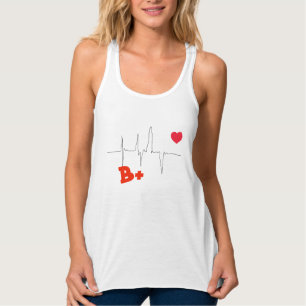 Camiseta B+ Tipo Sanguíneo Funky Frequência Cardía