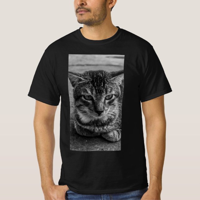 Camiseta B&W - Cat (Frente)