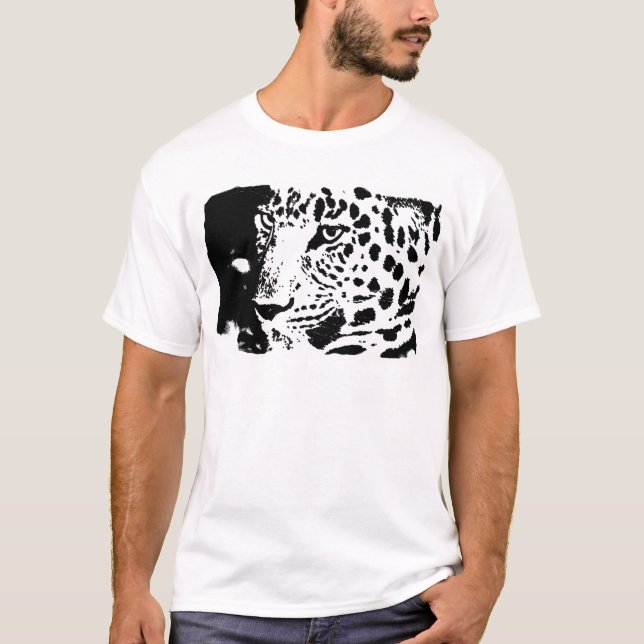 Camiseta B&W Olhos-Leopardo (Frente)