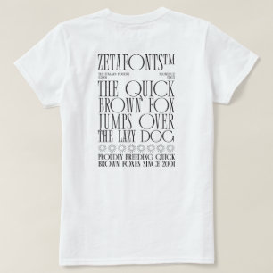 Camiseta (B) - Zetafonts Pangram
