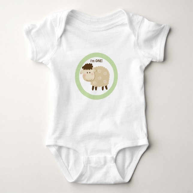 Camiseta Baa Baa Sheep Green Personalizado (Frente)
