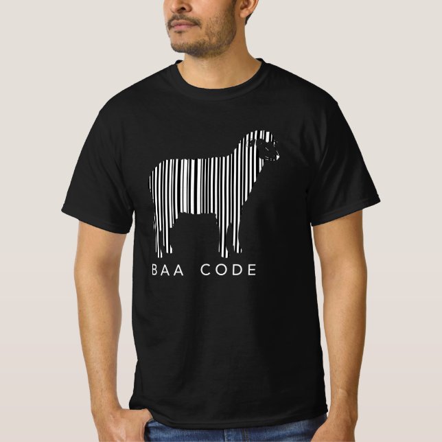 Camiseta Baa Code Sheep Desculpe Não Preciso De Ovelha (Frente)