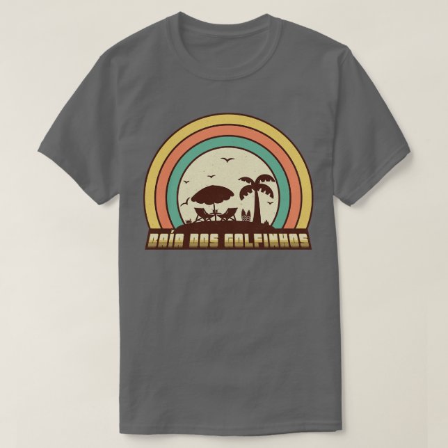Camiseta Baa dos Golfinhos - Estilo Retrosolar (Frente do Design)