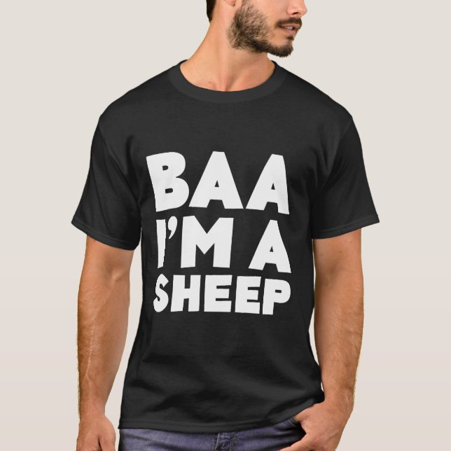 Camiseta Baa I é um fantasma de ovelha JUdpE (Frente)