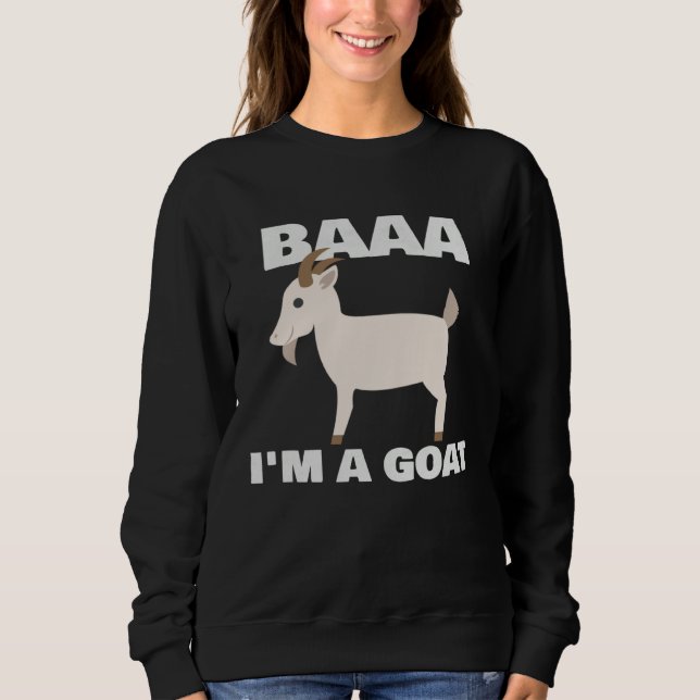 Camiseta Baa I m A Goat Costume Animal  Halloween Party Goa (Frente)