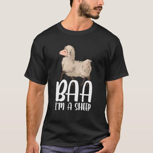 Camiseta Baa I'm A Sheep Costume (Frente)