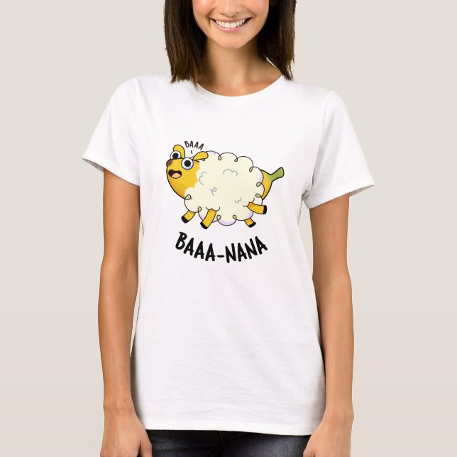 Camiseta Baa-nana Funny Banana Pun (Frente)