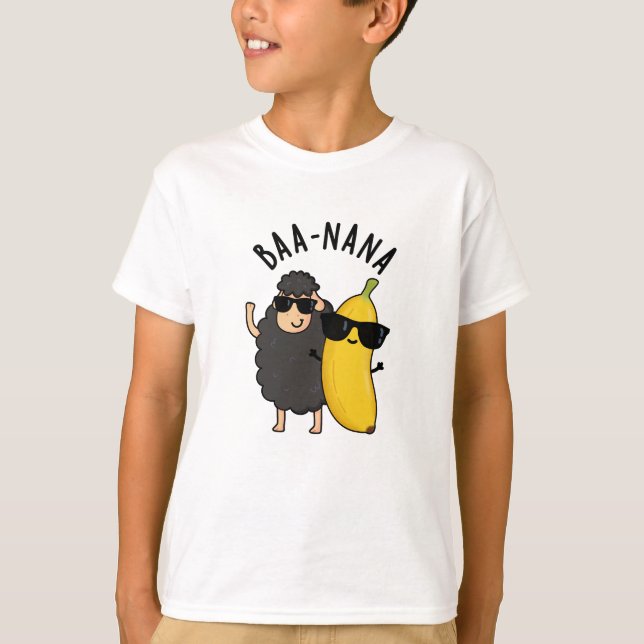 Camiseta Baa-nana Funny Banana Puns (Frente)