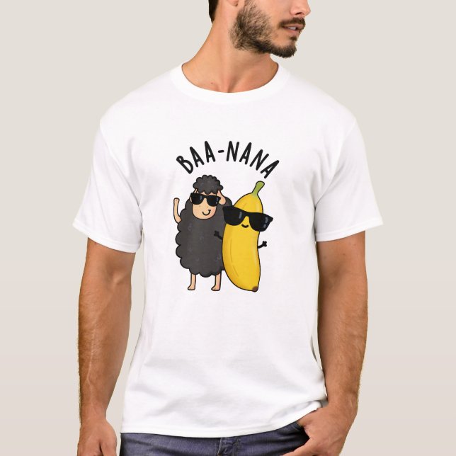 Camiseta Baa-nana Funny Banana Puns (Frente)