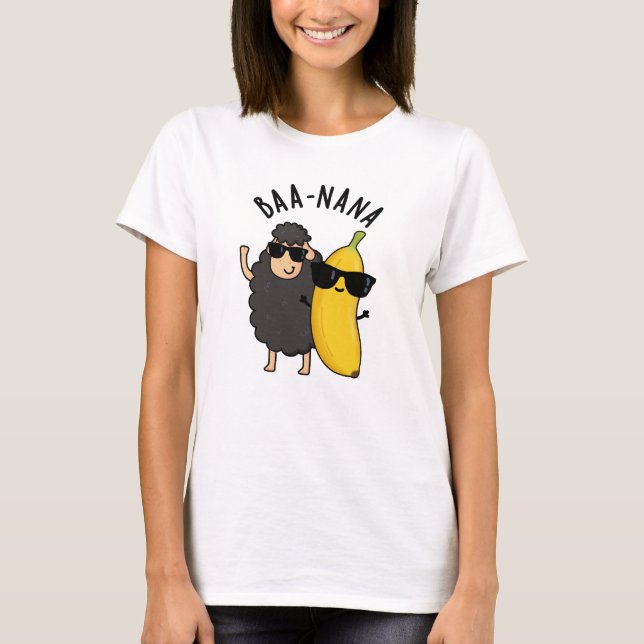 Camiseta Baa-nana Funny Banana Puns (Frente)