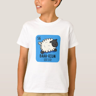Camiseta Baa-rium Funny Sheep Chemistry Pun