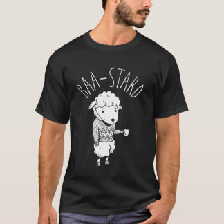 Camiseta Baa-Stard Engraçada Ovelha Fofa Som de An