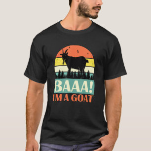 Camiseta Baaa Eu sou um Goat Halloween Festa de Capuz Custo