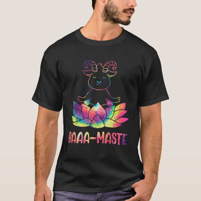 Camiseta Baaa-Maste Livestock Herd Yoga Meditate Farm Anima (Frente)