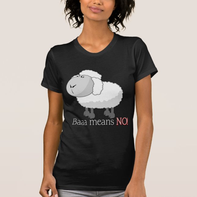 Camiseta Baaa significa NÃO! (Frente)
