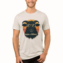 Baaarilliant Funny Sheep Pun Retro Sunset Sunglass