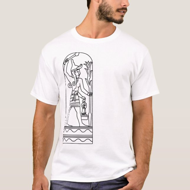 Camiseta Ba'al ou Baal - O Rei dos Deuses de Sumério (Frente)
