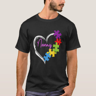 Camiseta Babá Autismo Dia das Mães Coração Conscientização