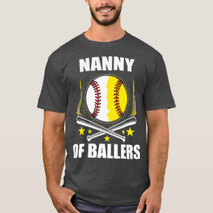Camiseta Babá Baseball Softball De Pais De Bola Mães