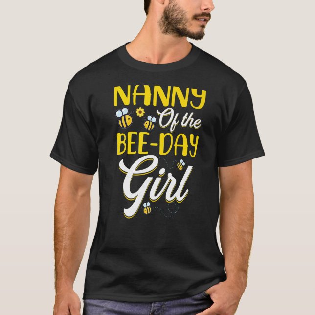 Camiseta Babá Da Família Bee Day (Frente)