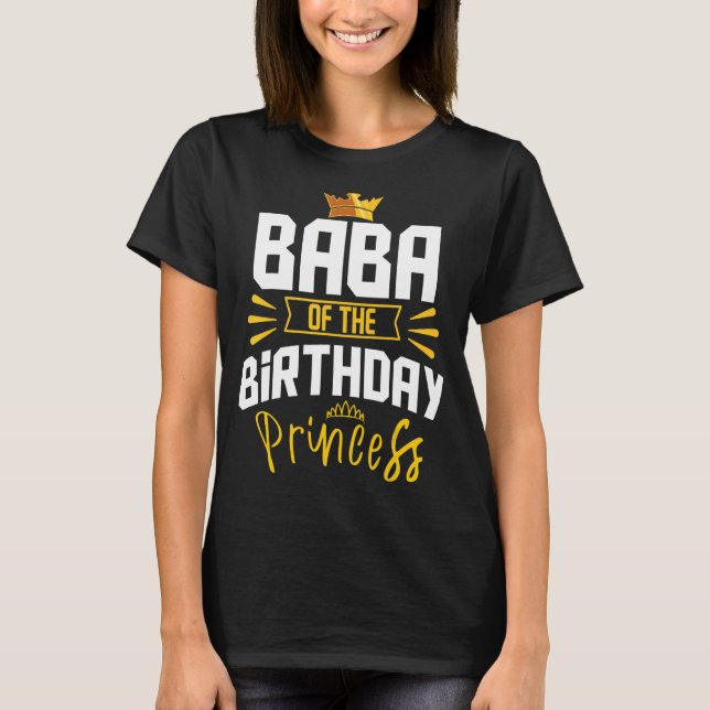 Camiseta Baba Da Festa Aniversário Princesa Celebrati (Frente)